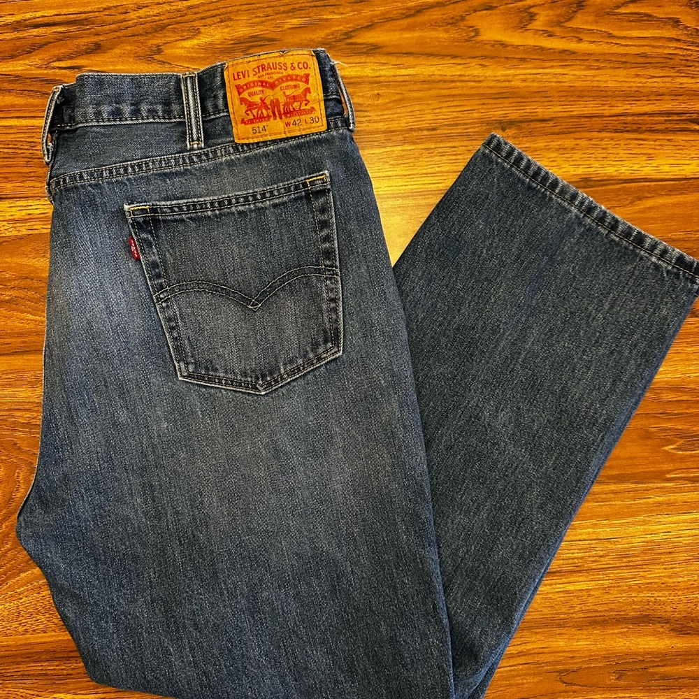 Levi's Men's Dark Blue Slim Straight Jeans